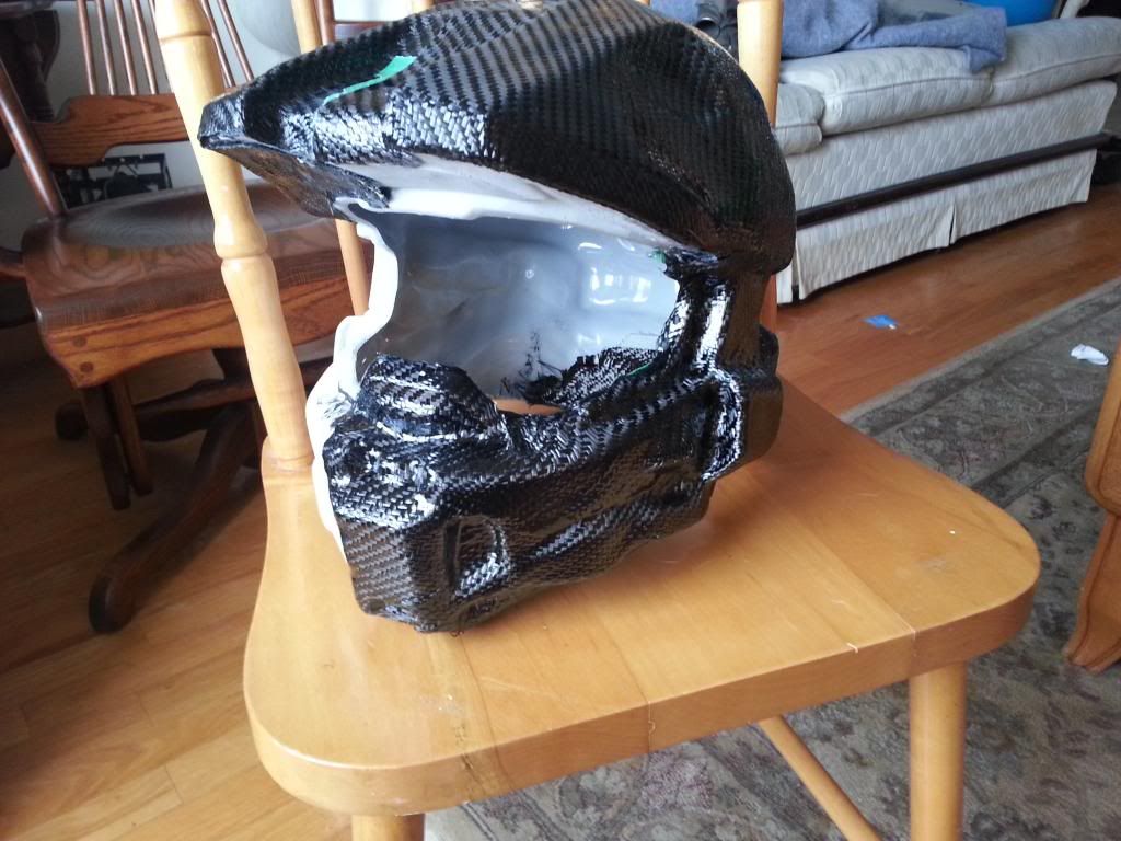 Carbon Fiber Halo 4 Master Chief Helmet RPF Costume and Prop Maker